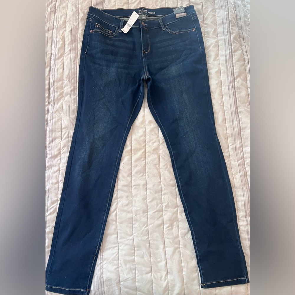 New York & Company Dark Blue Legging Jeans New size 12